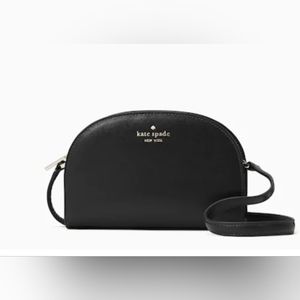 Kate Spade Perry Leather Dome Crossbody Black